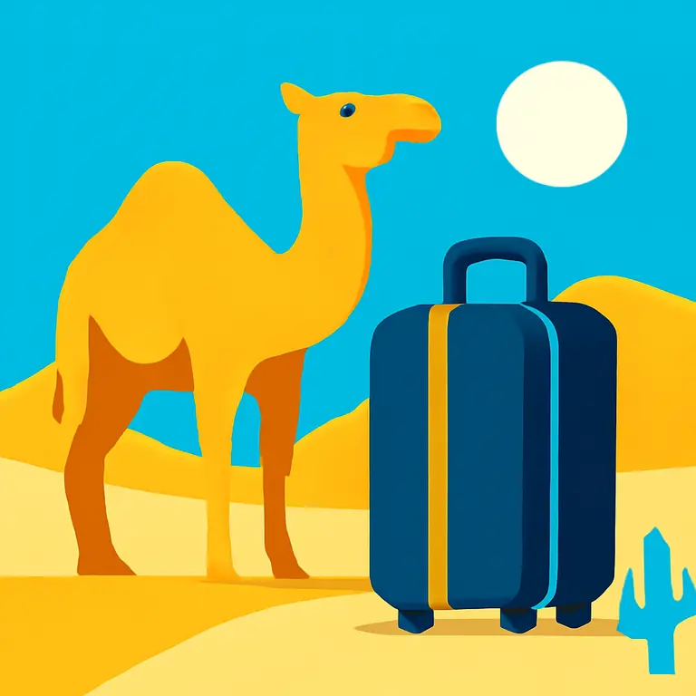 Пустынные путешествия - обложка пазла