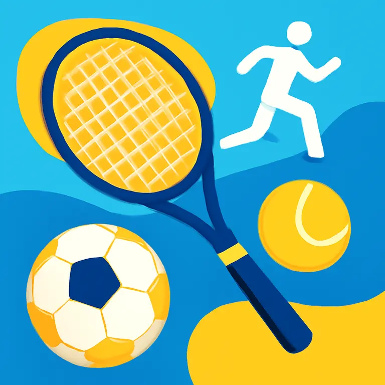 Спортивные виды активности - обложка пазла