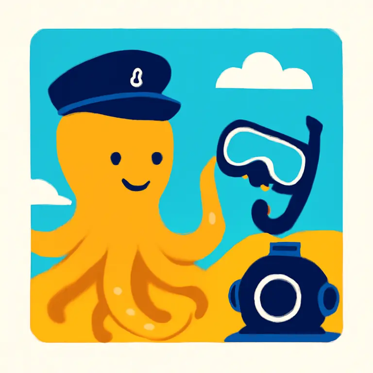 Морские обитатели и профессии - обложка пазла