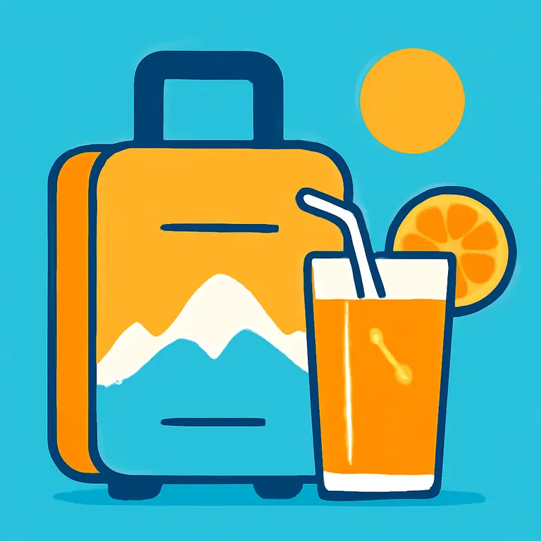 Напитки и путешествия - обложка пазла