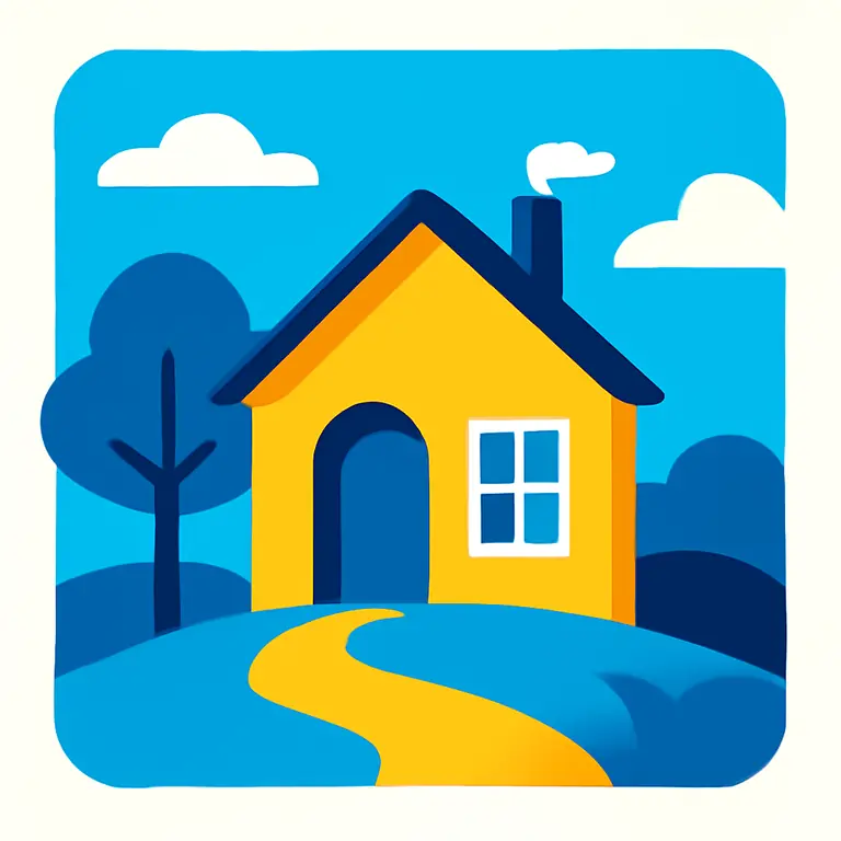 Уютный загородный дом - обложка пазла