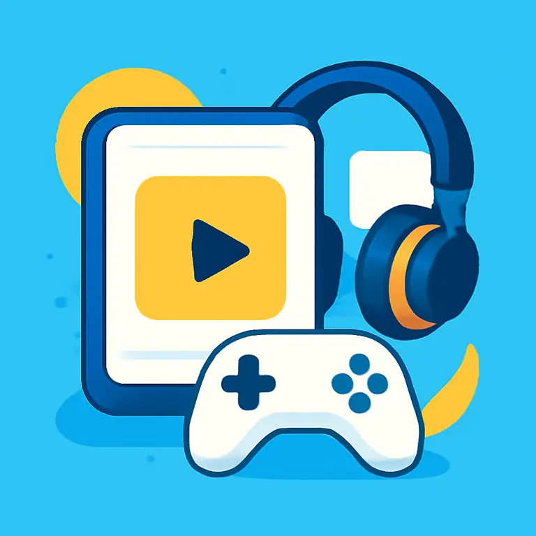 Цифровые технологии и развлечения - обложка пазла