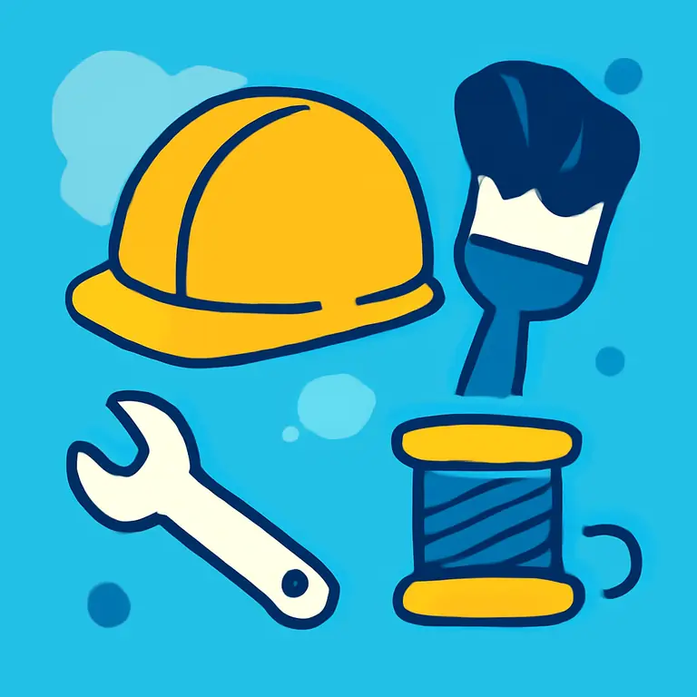 Профессии и ремёсла - обложка пазла