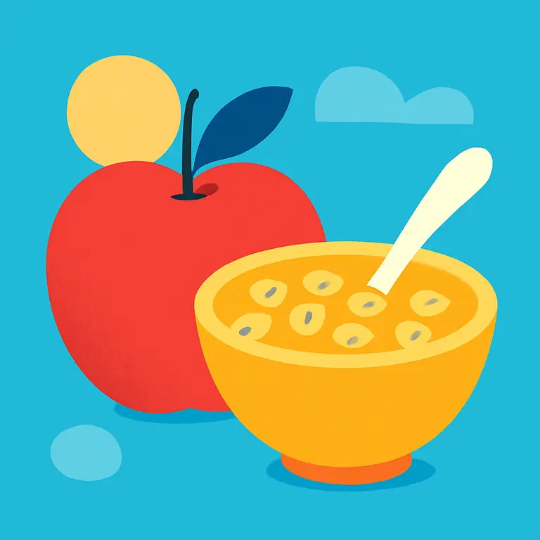 Сладкие и питательные продукты - обложка пазла