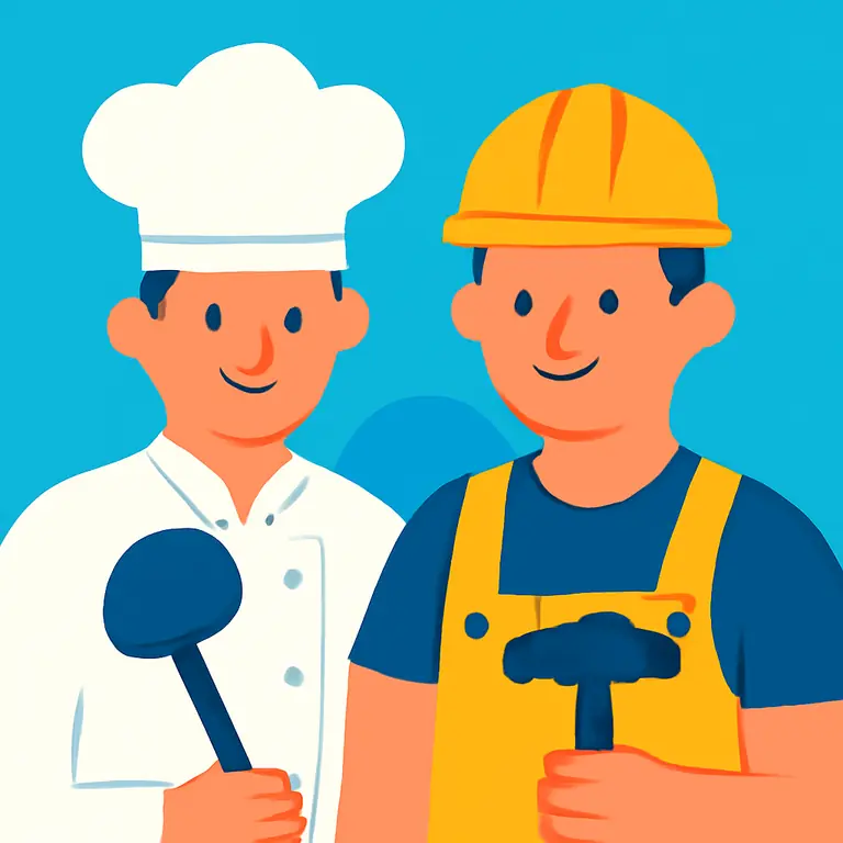 Профессии и роли - обложка пазла