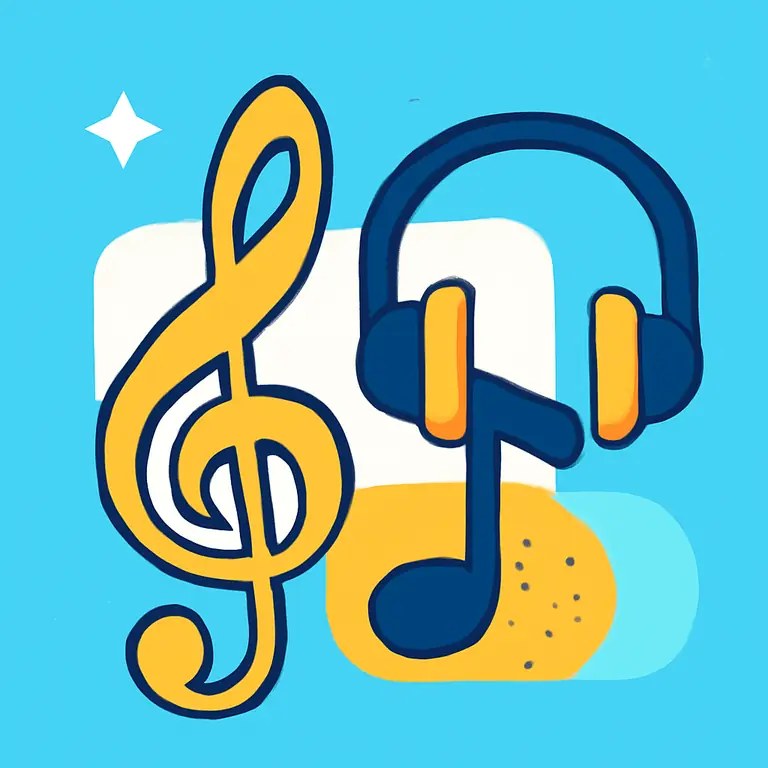 Музыкальные термины и аксессуары - обложка пазла