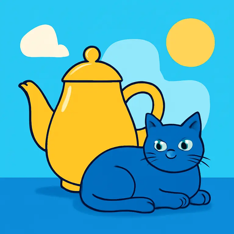 Посуда и животные - обложка пазла