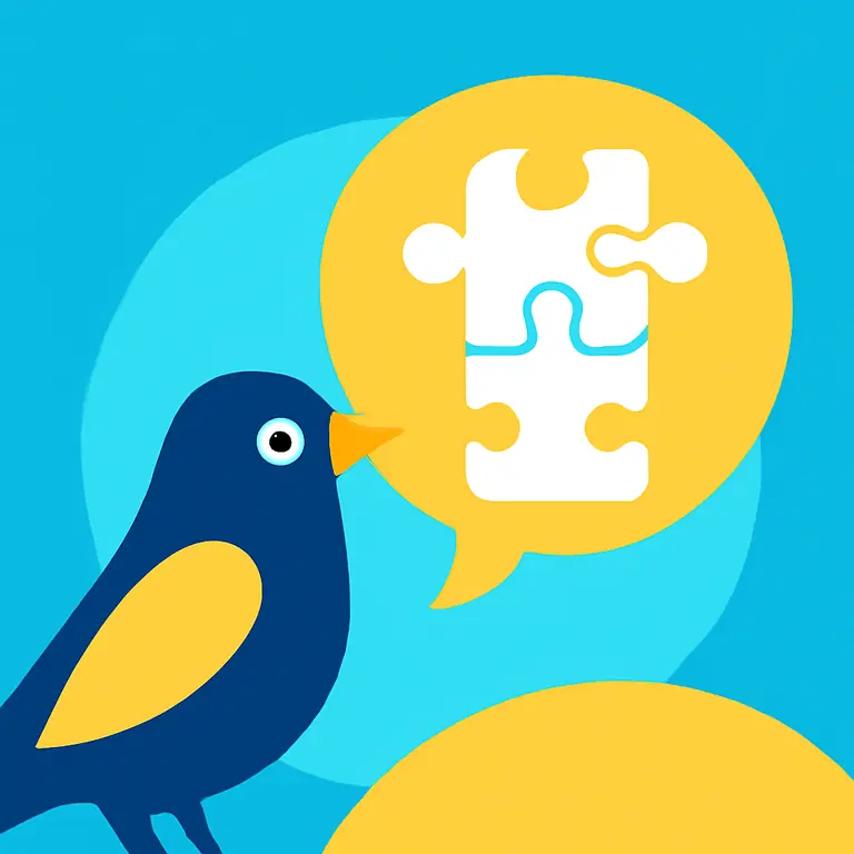 Птицы и язык - обложка пазла