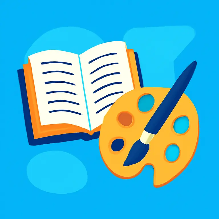 Литературные жанры и искусства - обложка пазла