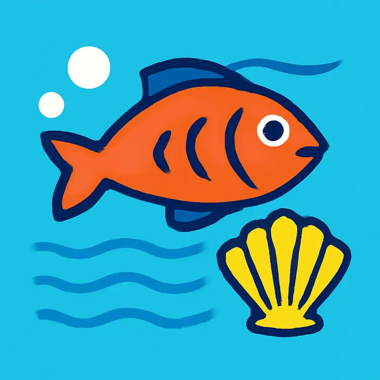 Морские обитатели - обложка пазла