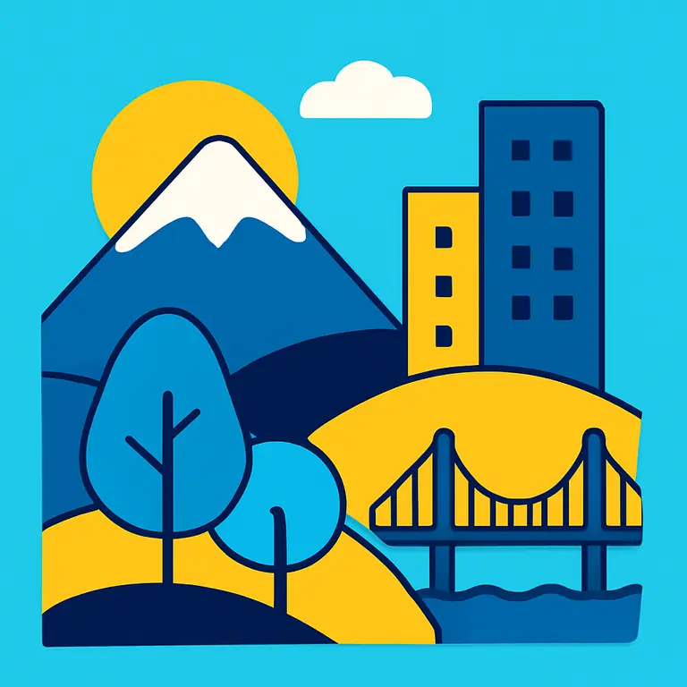 Природные и искусственные ландшафты - обложка пазла