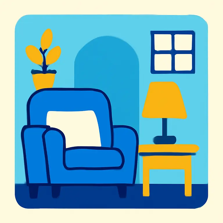 Домашние помещения и предметы - обложка пазла