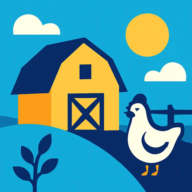 Сельская жизнь - обложка пазла