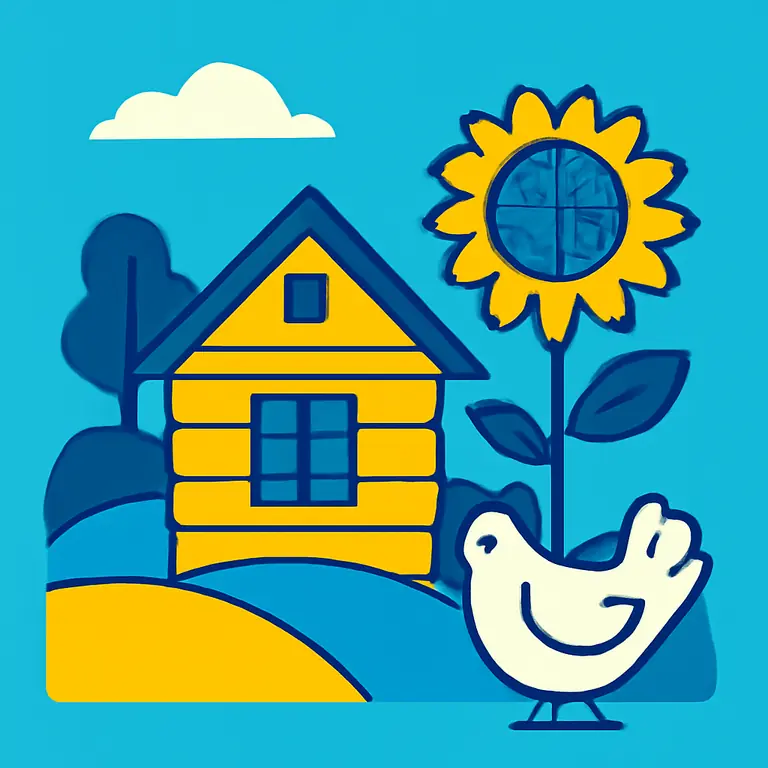 Деревенские мотивы - обложка пазла