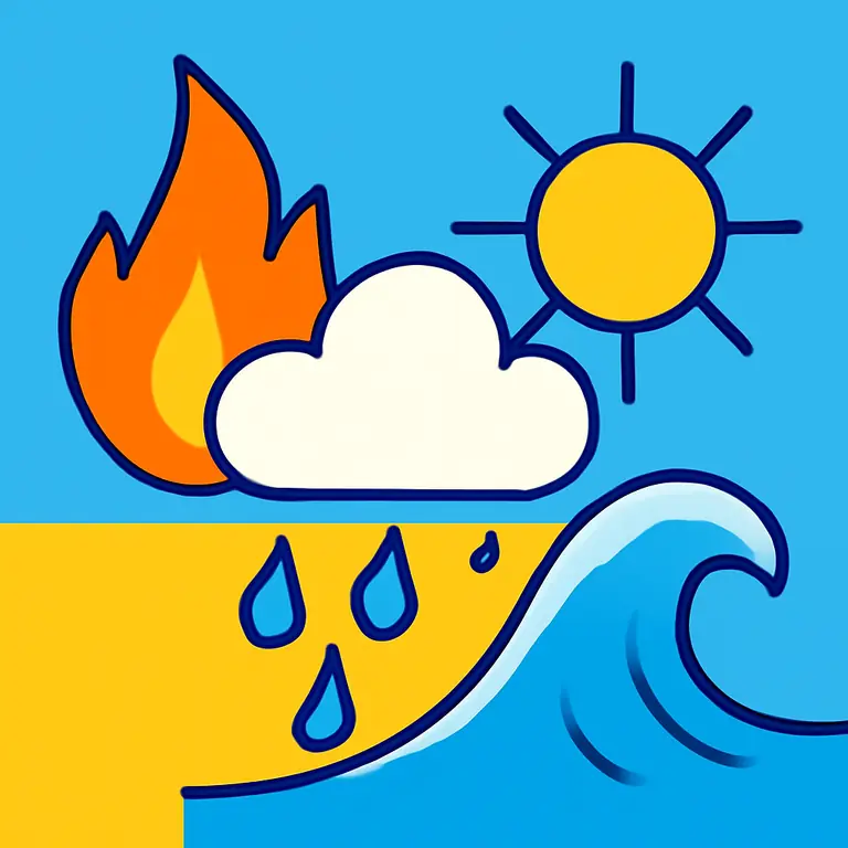 Природные элементы и явления - обложка пазла