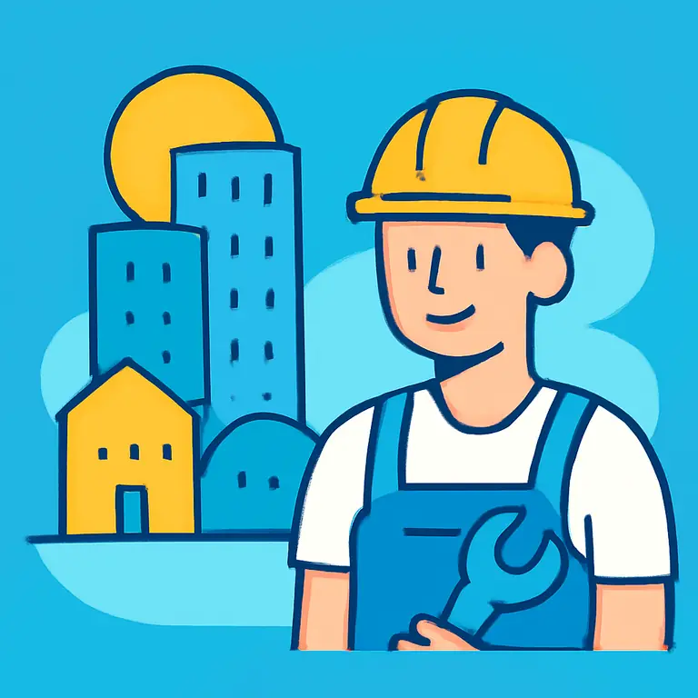 Город и профессии - обложка пазла