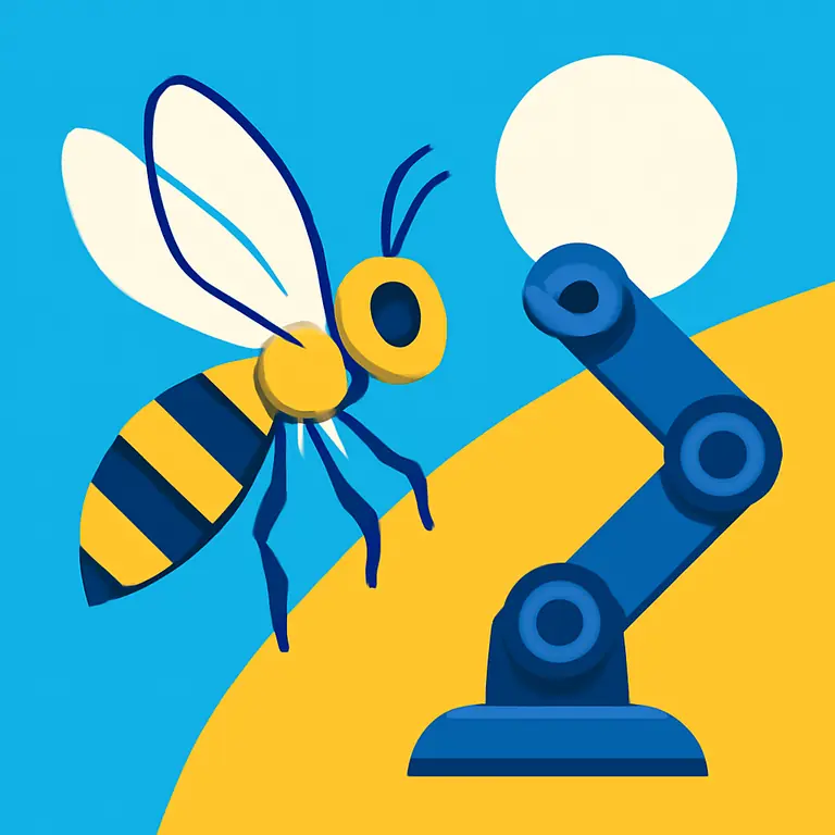 Насекомые и техника - обложка пазла