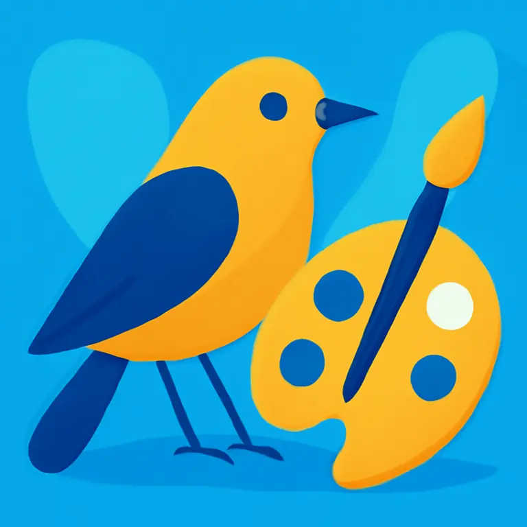 Птичий мир и искусство - обложка пазла