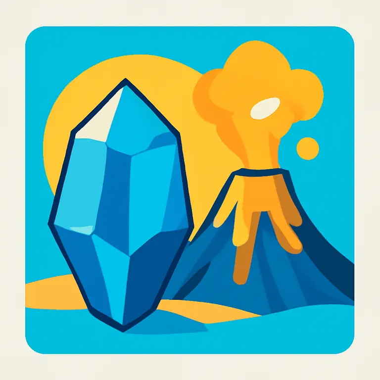 Минералы и явления природы - обложка пазла