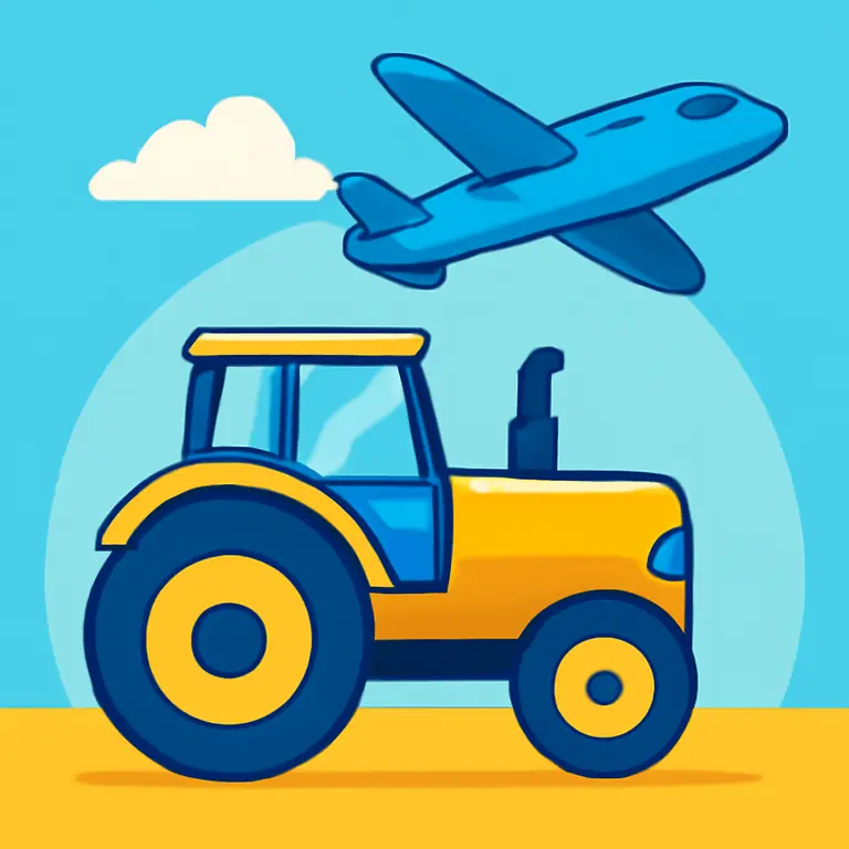 Транспорт и техника - обложка пазла