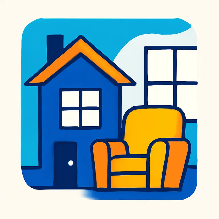 Комнаты и пространства дома - обложка пазла