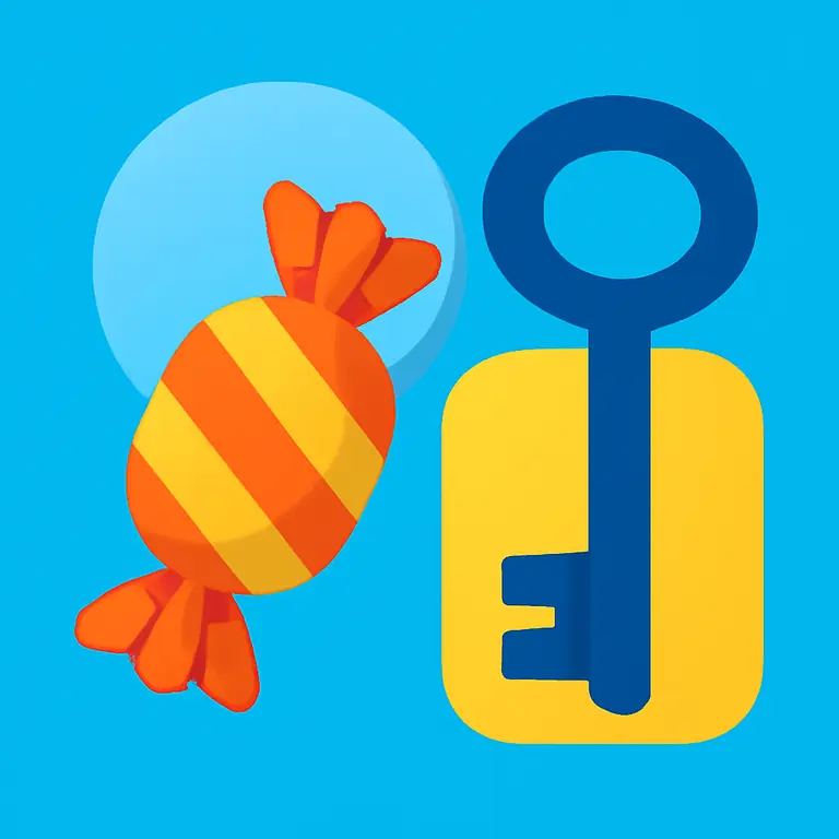 Сладости и предметы - обложка пазла