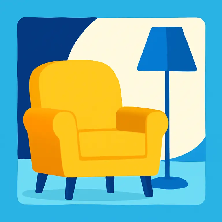 Мебель и предметы интерьера - обложка пазла