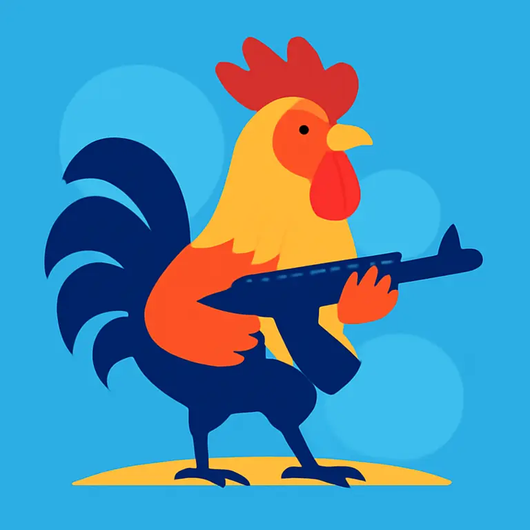 Armed Roosters - puzzle cover