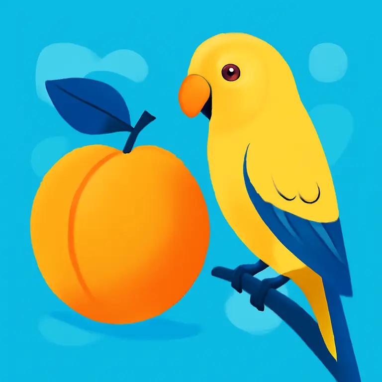 Apricot Parakeet - puzzle cover