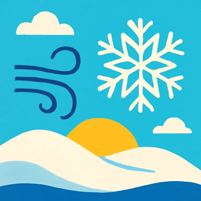 Breezy Snowfields - puzzle cover