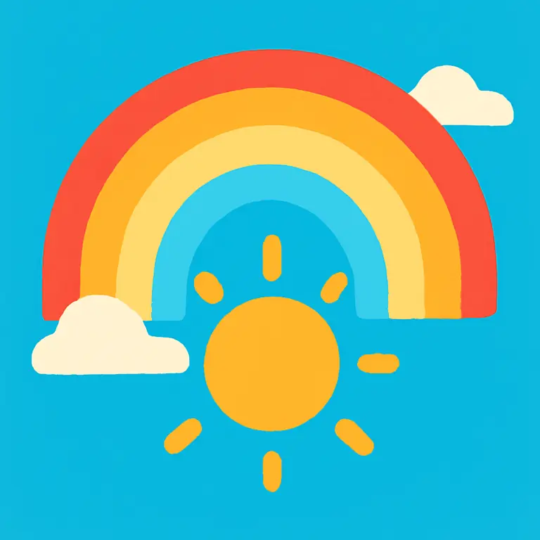 Warm Rainbow Vibes - puzzle cover