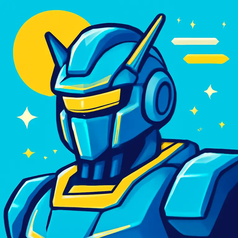 Neon Mecha Vibes - puzzle cover