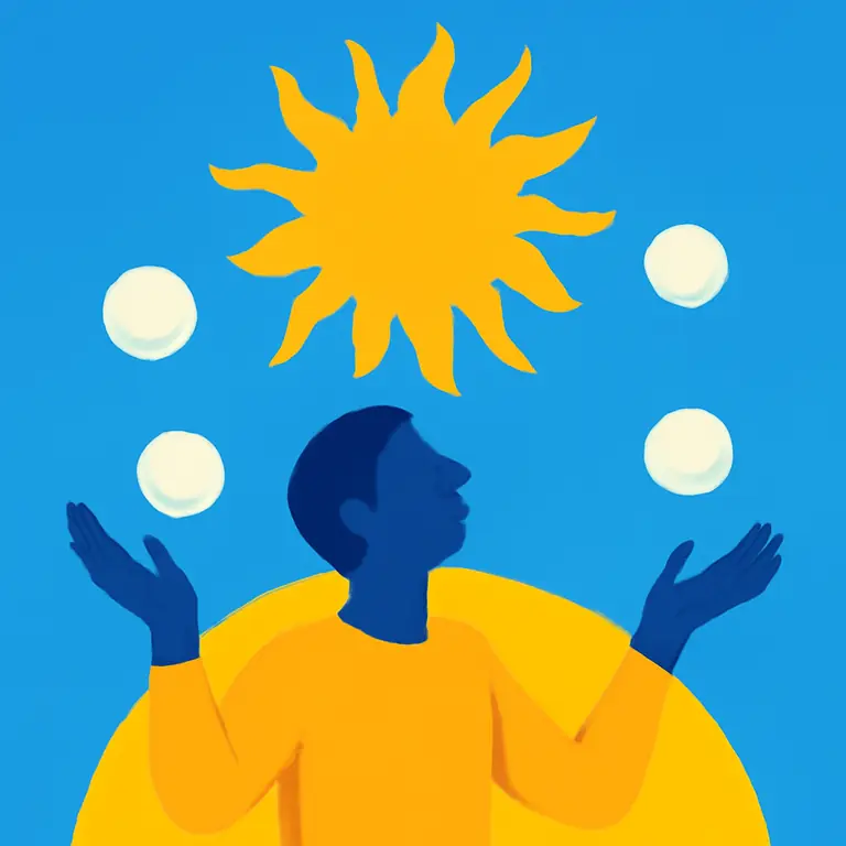 Mirk Sunlit Juggler - puzzle cover