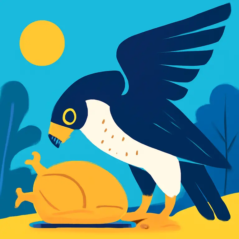 Wild Falcon Feast - puzzle cover