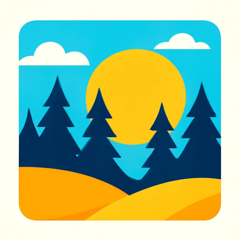 Sunset Forest - puzzle cover