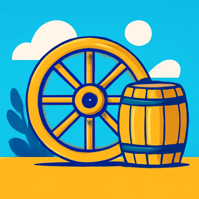 Rustic Wheels - puzzle cover