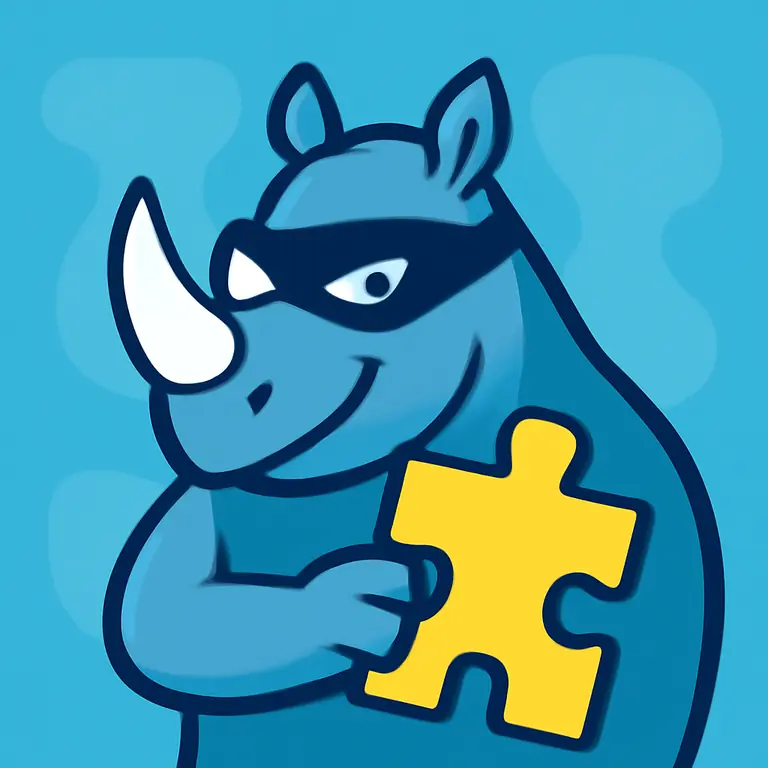 Roguish Rhinos - puzzle cover