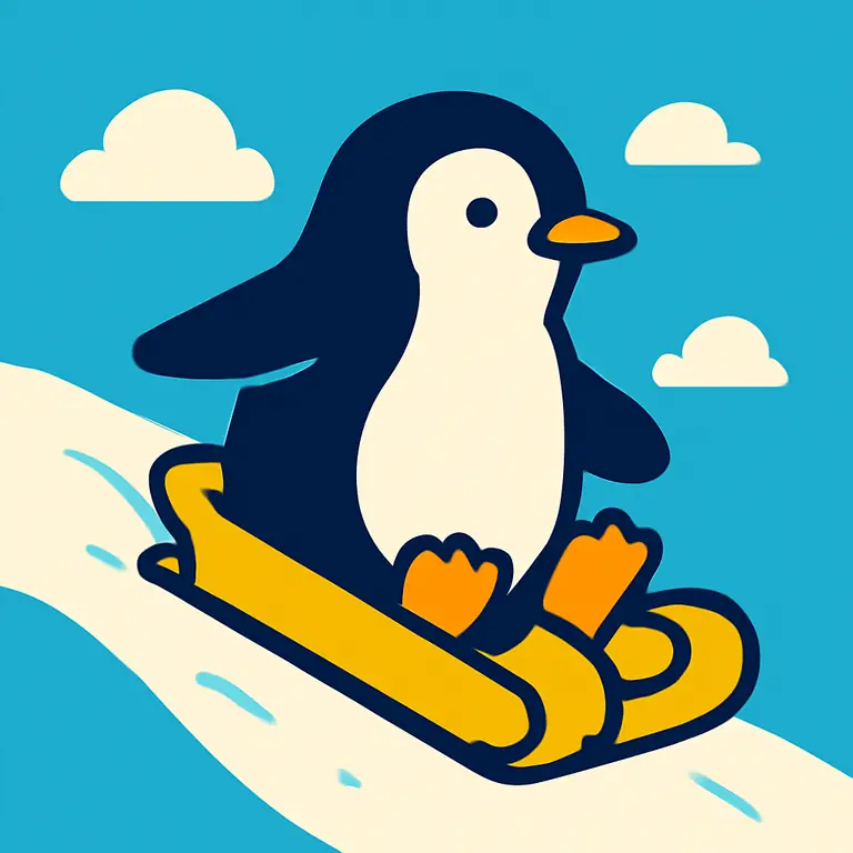 Penguin Toboggan - puzzle cover