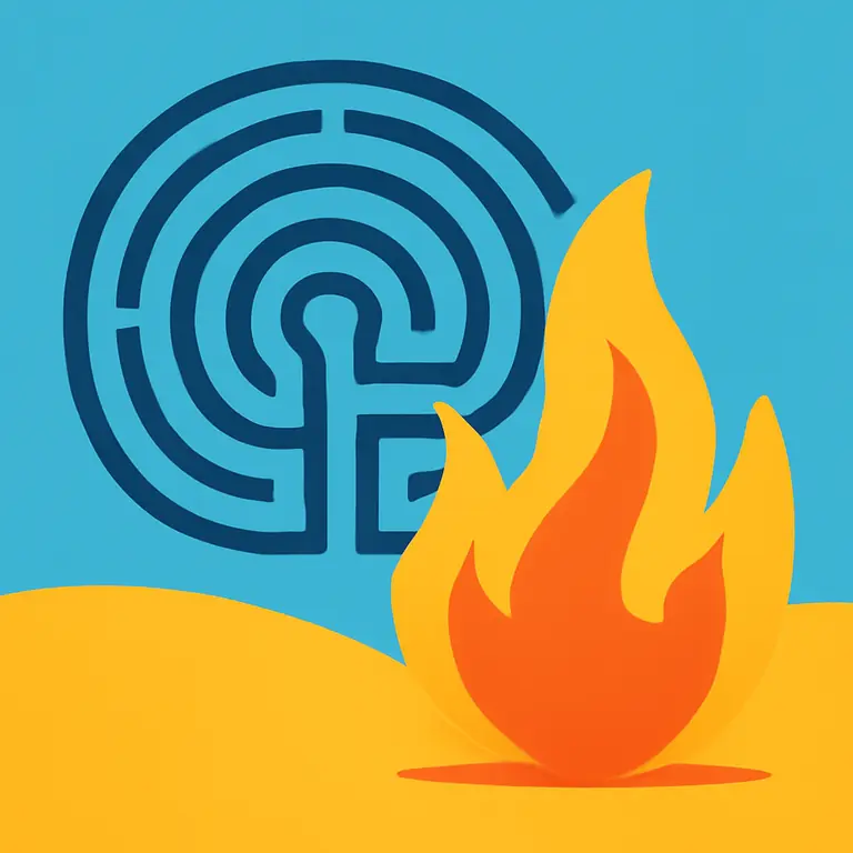 Trama y Fuego - portada del puzzle