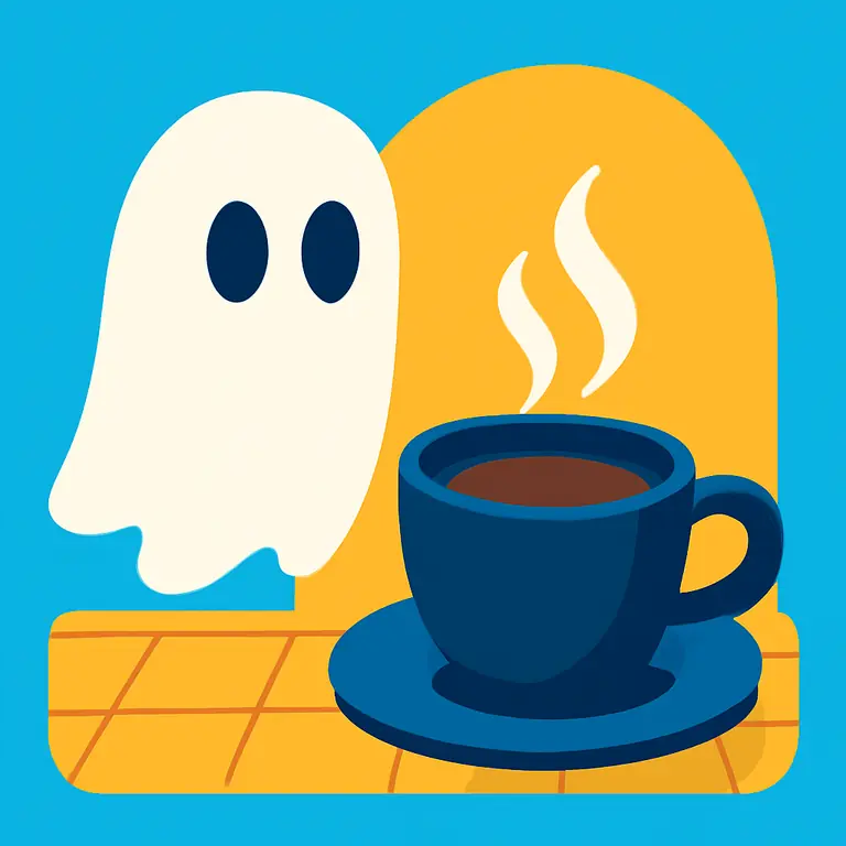 Café y Fantasmas - portada del puzzle