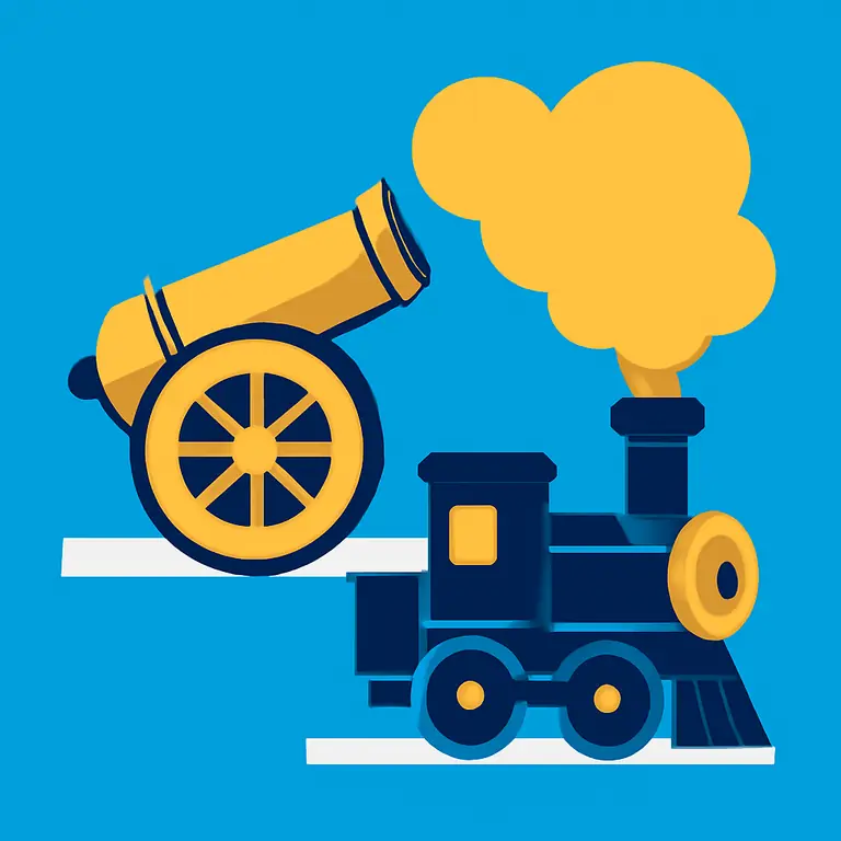 Cañones y Vapor - portada del puzzle