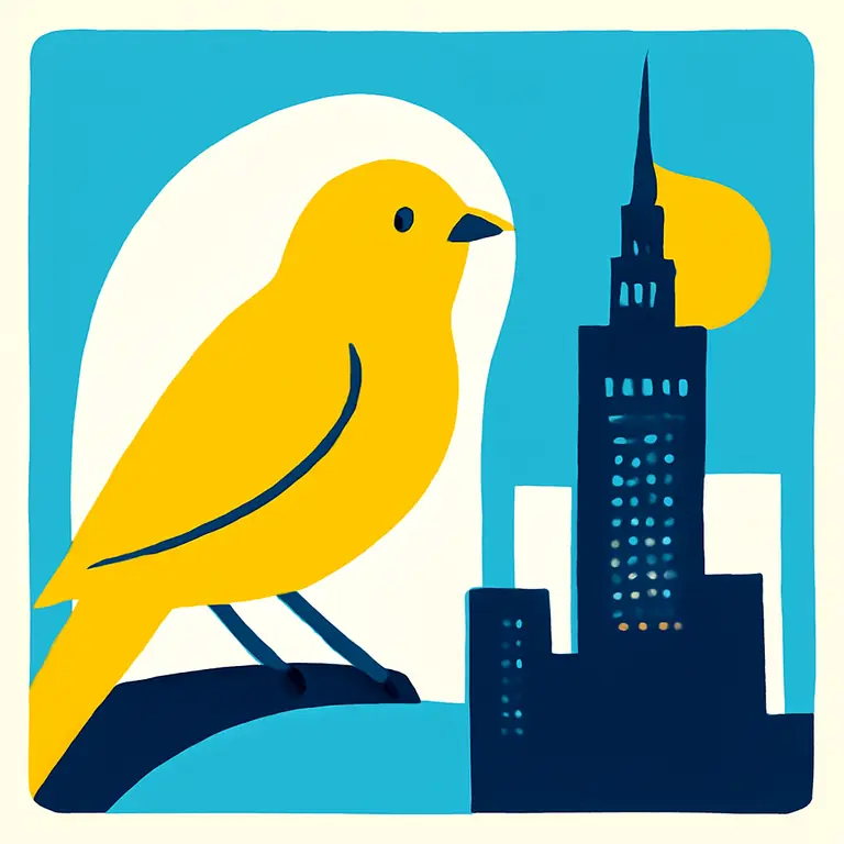 Canario y Varsovia - portada del puzzle