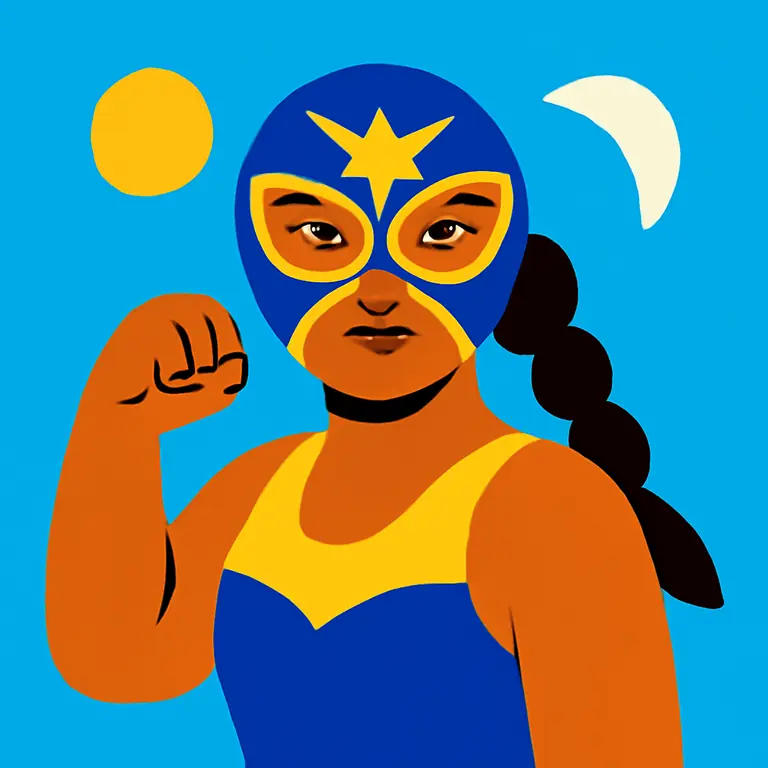 Luchadora Zambo - portada del puzzle