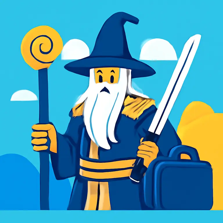 Mago samurái viaje - portada del puzzle