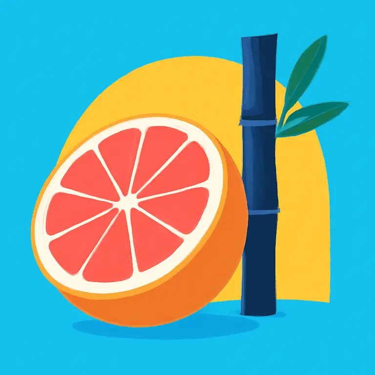 Toronja y Bambu - portada del puzzle