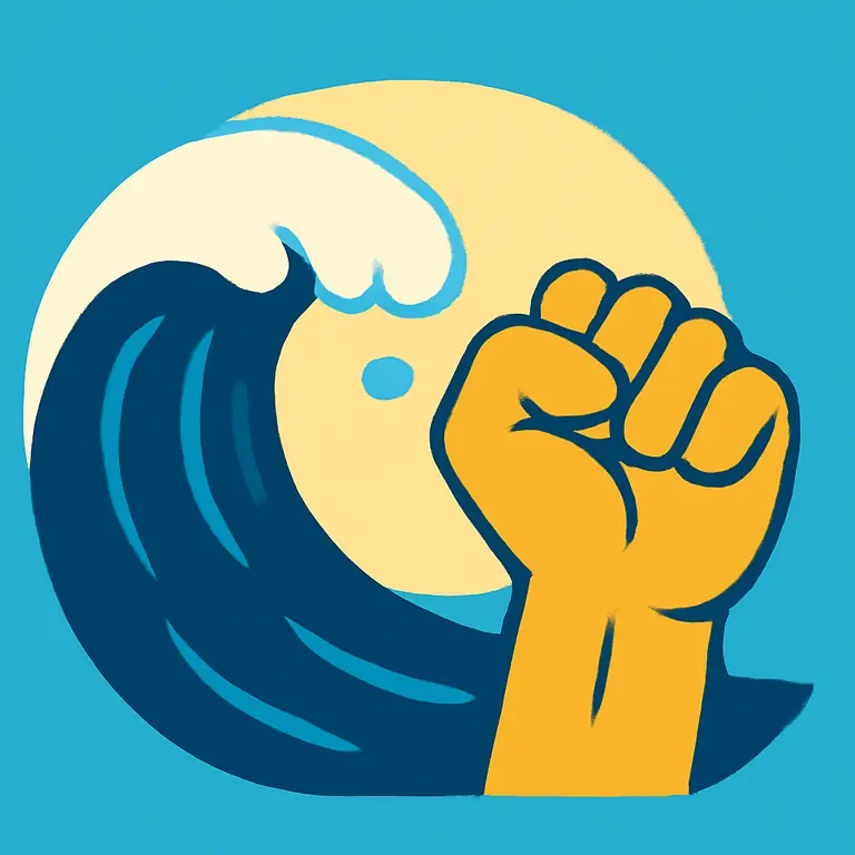 Ondas y rabia - portada del puzzle