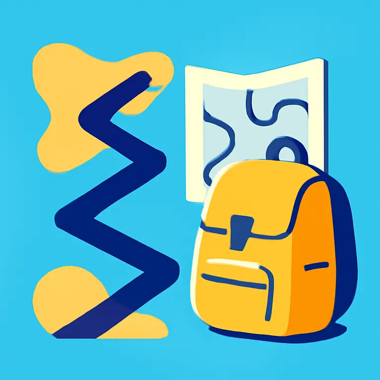 Aventura zigzagueante - portada del puzzle