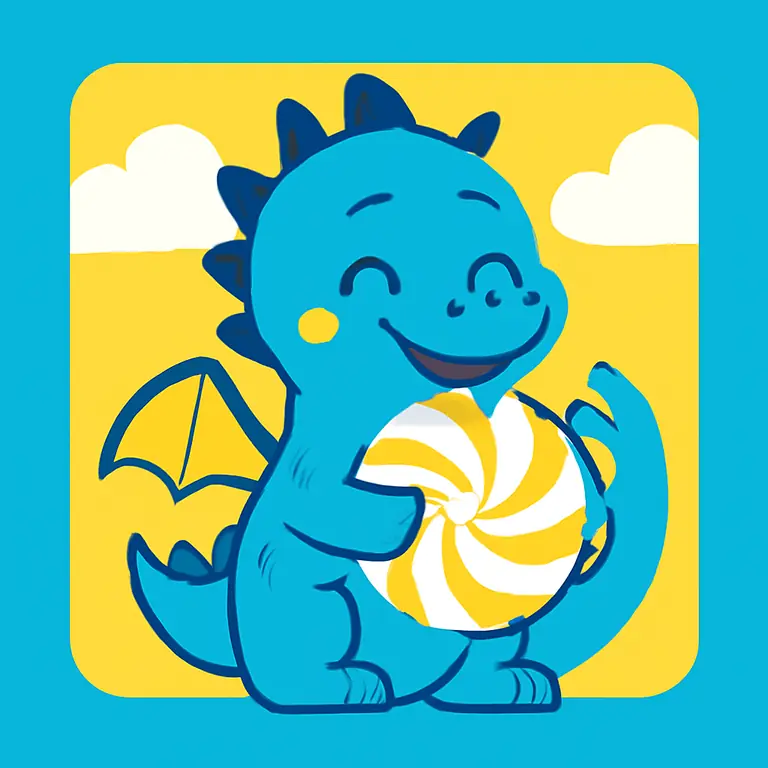 Dulce Dragón Alegre - portada del puzzle