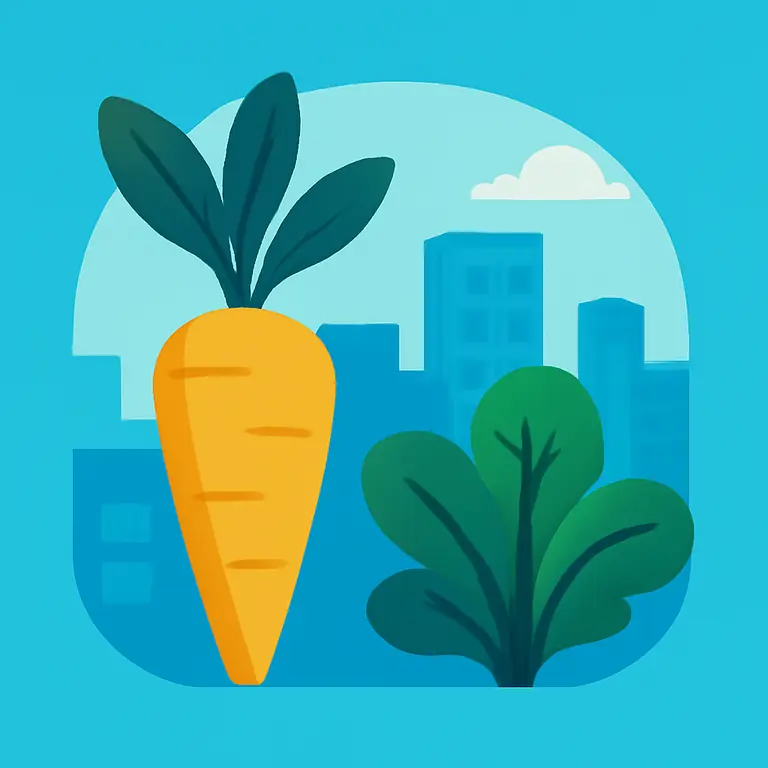 Verduras urbanas - portada del puzzle