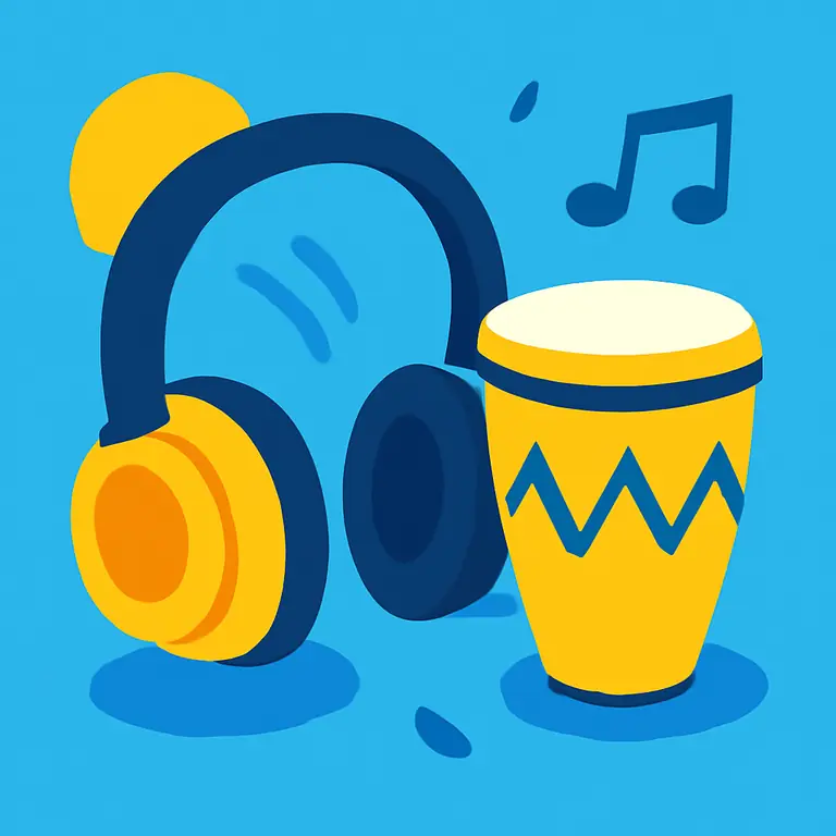 Ritmos y Sonidos - portada del puzzle